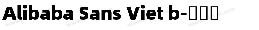 Alibaba Sans Viet b字体转换